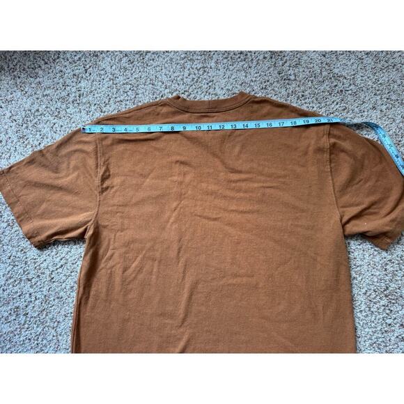 CARHARTT  Mens short sleeve  T-Shirt, Brown/Tan, size M, Cotton, Workwear - Picture 5 of 7